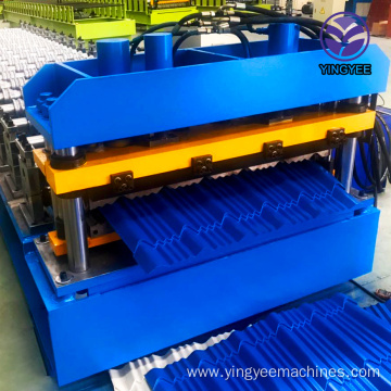 High speed glazed tile roof tile making machine